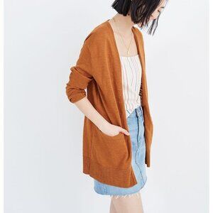 Madewell Women's Summer Ryder Cardigan Sweater in Harbor Rust XXS
